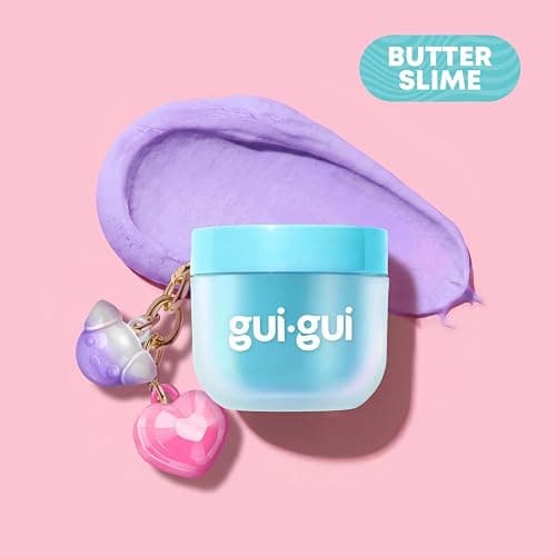 GUI GUI Mini Bundle Pack Slime Kit, Scented Slime for Kids 6+ | 4 collectible minis with gloss, butter, fluffy cloud slime, and clear textures plus charm clips, birthday gifts for girls 6+ thumbnail 8