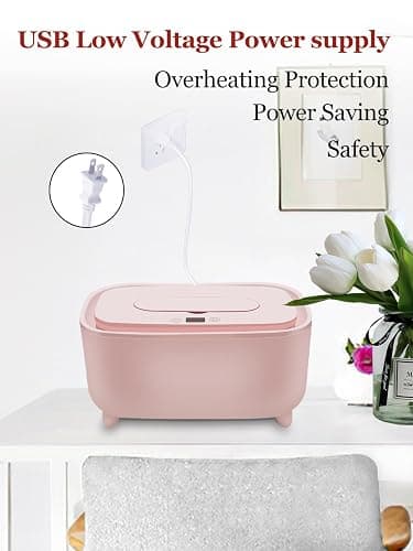 Wipe Warmer - 2025 New Premium Baby Wet Wipes Dispenser, Baby Wipe Warmer for Home Use - Essential Calentador De Wipes para Bebes - Travel Friendly with Direct Plug-in Power Supply thumbnail 5