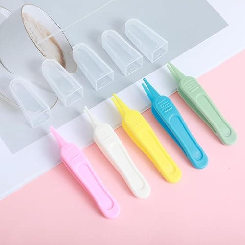 5 Pcs Nose Cleaning Tweezers, 5 Colors Baby Booger Picker with Round Head Effective Nose Picker Baby Ear Noses Navel Cleaner Clip for Babys Care thumbnail 7