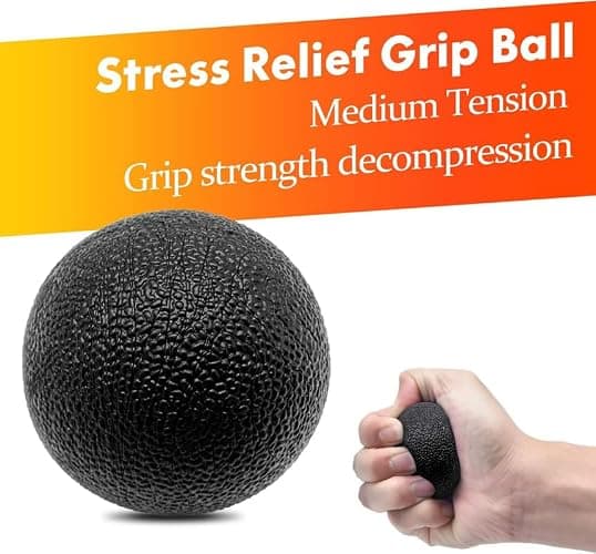 IMENSEAS Grip Strength Trainer 7 Pack Adjustable, Finger Stretcher Resistance Extensor Bands, Finger Exerciser, Hand Gripper Strength Ring & Stress Ball thumbnail 6