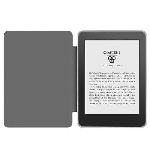 360 Degree Rotating Case for 6" Kindle Paperwhite (10th Generation-2018 Release), Detachable Magnetic Design Protective Adjustable Stand Cover Clear Back with Auto Sleep/Wake, Pink thumbnail 4