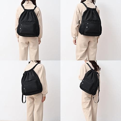 Drawstring bag for gym with wider straps for comfort  thumbnail 6
