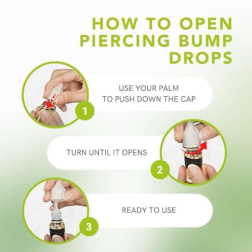 BodyJ4You Piercing Keloid Bump Removal - Natural Oil Piercing Bump Treatment - Nose Septum Belly Ear Cleaner Soothing Skin Recovery Solution - Safe Care Piercing Reduce Appearance Scars - 0.33 Fl Oz - 0.33 Fl Oz (10ml) thumbnail 7
