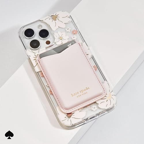 kate spade new york Magnetic Wallet/Card Holder - Compatible with MagSafe Phones and Cases - Pale Dogwood thumbnail 4