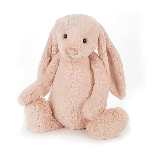Jellycat Bashful Blush Bunny Stuffed Animal, Large, 15 inches - Image 1