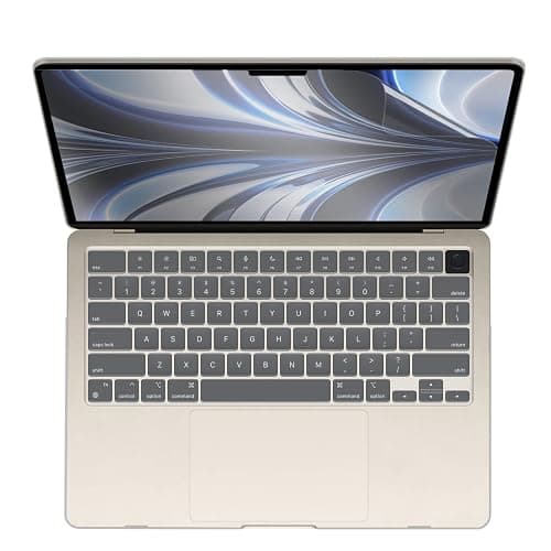 IBENZER Compatible with 2025 2024 2023 2022 MacBook Air 13 inch Case M4 A3240 M3 A3113 M2 A2681, Hardshell Case & KeyboardCover & ScreenFilm & Type-C for Mac Air 13.6, Crystal Clear, AT13-KK-CYCL+2TC thumbnail 7