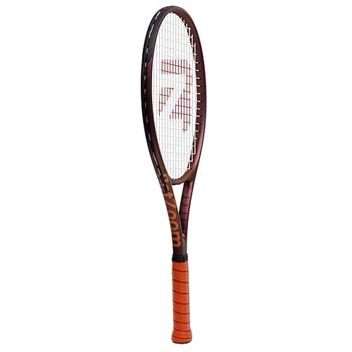 BatZoom Tennis Racket for Beginners & Adults - Lightweight Graphite Racquet with Comfortable Grip | Shock Reduction Technology | Includes Carrying Bag(Color Options) - Bronze-Gold thumbnail 9