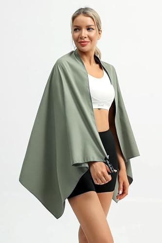 Quick Dry Camping Towel, Microfiber Travel Towel 3 Size at 1 Pack,Fast Drying Towel Set for Camping, Beach, Gym, Sports, Yoga & Swimming Pool, Army Green thumbnail 7