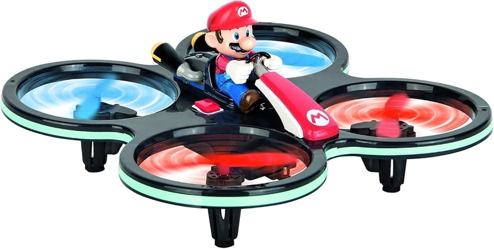 Carrera RC - Officially Licensed Mario Kart Mini Mario-Copter 2.4GHz Rechargeable Remote Control Helicopter Drone Toy Easy to Fly thumbnail 3