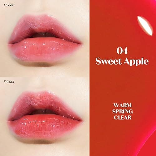 ETUDE Dear Darling Oil Tint #4 Sweet Apple 4.2g | High Moisturizing and Strong Hydrating Lip Oil/Lip Gloss | Smooth and Moist Lips | Non-Sticky Lip Oil Tint For Dry Lips | K-beauty thumbnail 2