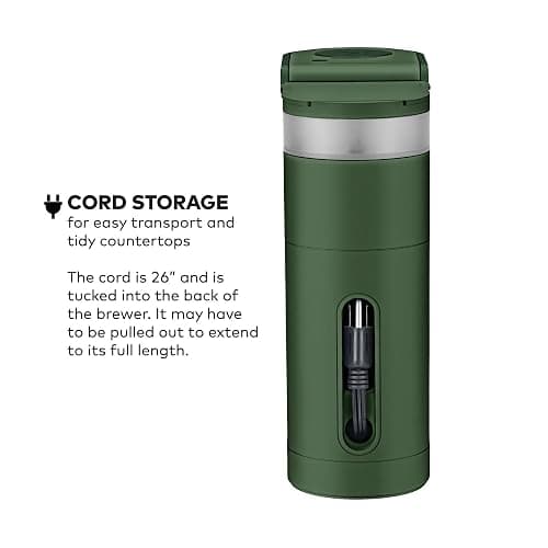 Keurig K-Mini Single Serve K-Cup Pod Coffee Maker, 6 to 12oz Brew size, with Cord Storage, Perfect for Small Spaces, Evergreen thumbnail 5