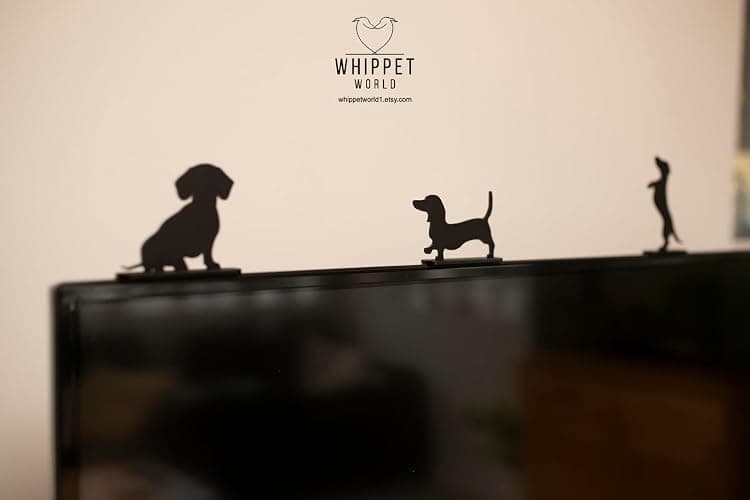 Acrylic Dachshund Silhouette Ornaments, Set of 5 Dogs, Sausage Dog Gift. (Set of 5) thumbnail 5