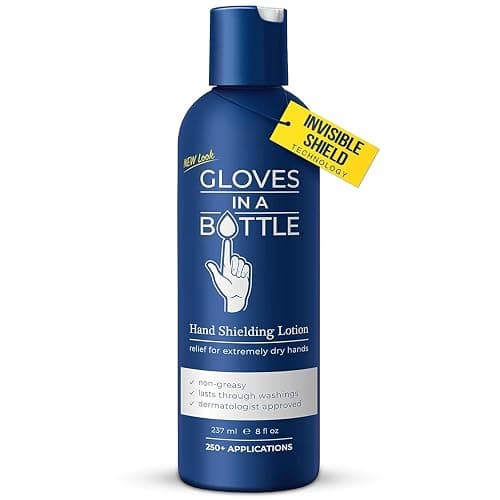 Gloves In A Bottle Shielding Lotion – Long-Lasting Barrier Moisturizer for Dry, Cracked Hands & Sensitive Skin | Non-Greasy, Fragrance Free Lotion | Safe for Men, Women & Babies 6 Months+ | 8 oz - Image 1
