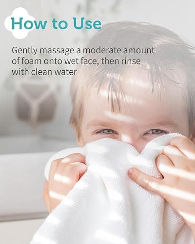 GOONGBE Kids' Bubble Facial Cleanser - Korean Kids Low pH Bubble Foam Face Wash - Gentle Cleansing & Hydrating with Panthenol and Amino Acids - Allergen Free Scent, 3.38 fl.oz. thumbnail 6