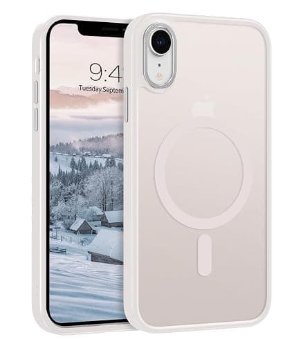 BENTOBEN Case for iPhone XR Case, [Compatible with MagSafe] Slim Translucent Matte Magnetic Shockproof Protective Anti Slip Women Men Cover Case for iPhone XR 6.1", Light Gray - Image 1