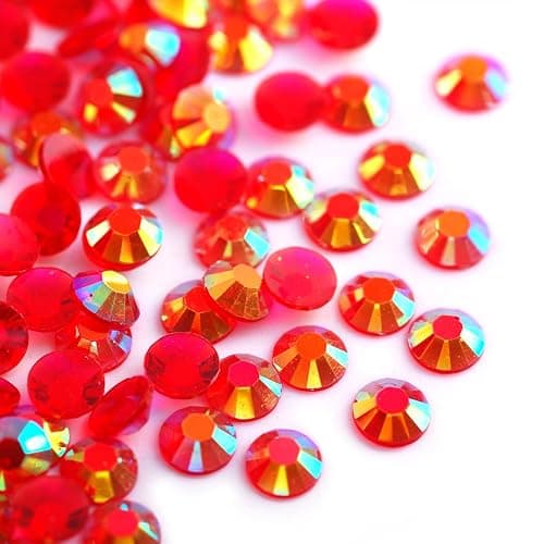 22000pcs Resin Rhinestones for Crafting, 28 Multicolors 4mm SS16 Non-Hotfix Gems Beads, Colorful Jelly AB Flatback Rhinestones, Jewels Gems for Bedazzling Kit with B7000 for DIY Art Crafts Decoration thumbnail 8