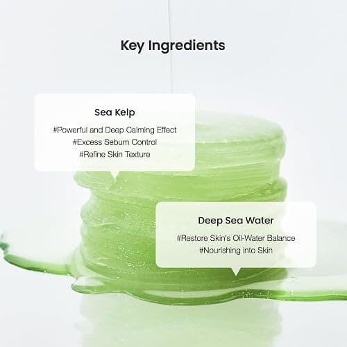 Biodance Sea Kelp Gel Toner Pads, Calming Toner Pads for Sensitive Skin, Oil & Sebum Control, Refreshing Blemish Care, Pre-Soaked Pads, Korean Skin Careㅣ60 Pads thumbnail 6