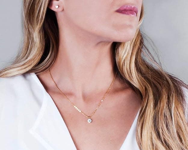 Tooliks CZ Diamond Stud Earrings - Gold Filled or Sterling Silver, Minimalist Everyday Studs 3-6mm thumbnail 6