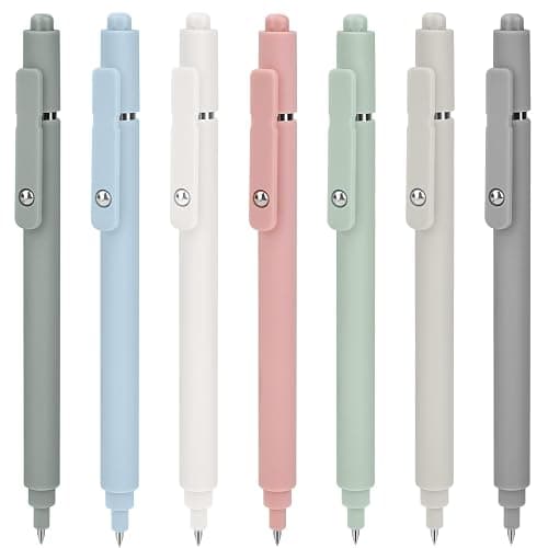 Stocking Stuffers for Women: 7 Pcs Gel Pens 0.5mm Quick Dry Black Ink Fine Point Smooth Writing Pens High-End Series Ballpoint for Office School Supplies Christmas Gifts for Women Girls Nurse Teacher thumbnail 3