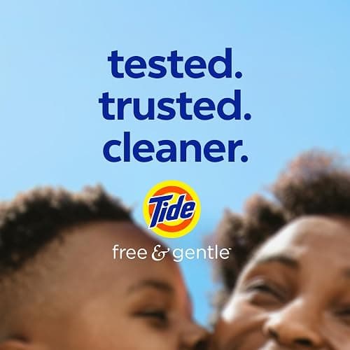 Tide Free & Gentle Liquid Laundry Detergent, 100 Loads, 132 fl oz, Tide Laundry Detergent, Clean Laundry Detergent thumbnail 4