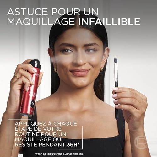 L'Oréal Paris - Spray Fixateur de Maquillage - Waterproof - Sans Transfert - Formule Légère - Non Collant - Résistant à l'Eau et à la Transpiration - Tenue Jusqu'à 36h - Infaillible - 75 ml thumbnail 10