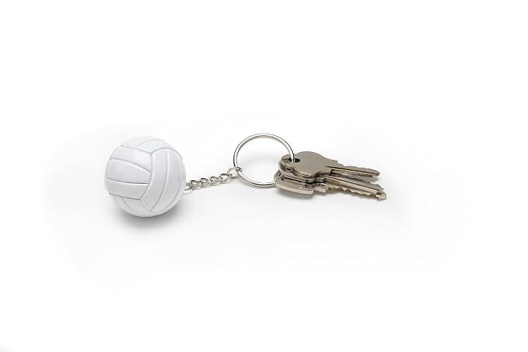 Tandem Sport Volleyball Key Chain - Mini Volleyball On Key Ring - Volleyball Keychain for Backpacks, Gym Bags, Purses - Volleyball Themed Party Supplies - Gift for Volleyball Players thumbnail 4