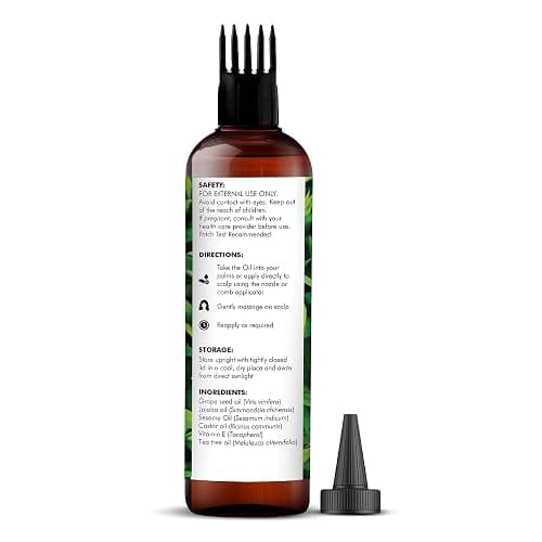 Majestic Pure 100% Pure Tea Tree Oil For Hair Growth - Strengthening, Nourishing, Volumizing - Infused with Jojoba Oil & Grapeseed Oil - Non GMO Verified - 6.7 Fl Oz thumbnail 5