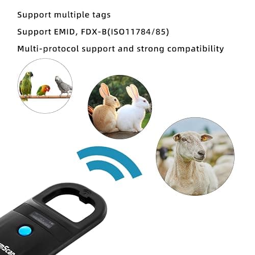NetumScan Upgraded Pet Microchip Reader Scanner, 256 Data Storage Animal Tag Scanner Rechargeable Handheld Pet Chip ID Scanner with Stable OLED Display for ISO 11784/11785,FDX-B and ID64 RFID EMID thumbnail 5