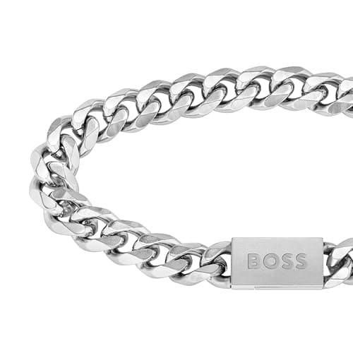 BOSS Jewelry Men's CHAIN LINK Collection Chain Bracelet Available in Two Sizes thumbnail 2
