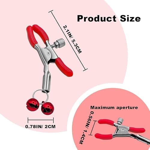 Adjustable Metal Nipple Clamps Entertainment Clip for Women R906 Non-Piercing Nipplerings Clip On Nipple Rings Decorative Clip for Clothing Accessories thumbnail 5