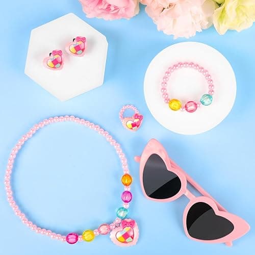 Kids Play Purse for Little Girls Toddlers, Toy Purse with Accessories, Wallet, Fake Phone, Fake Makeup Toys & Play Jewelry, Toddler Pretend Play Toys for Girls, Little Girl Gifts Age 3 4 5 6 Year Old thumbnail 6