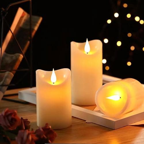 Da by flameless Candles,LED Candles Battery Candle Height 10cm × 2, 13.5cm × 2, 16.5cm × 1; Diameter 8cm; 5PCS Latest Style Battery Candle thumbnail 4