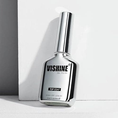 Vishine Vernis à ongles Gel Semi Permanent Ultra Brillant Finish, 2 * 16ML Top Coat No Wipe thumbnail 3