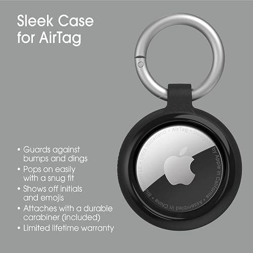 OtterBox Sleek Tracker Case for Apple AirTag - Black thumbnail 5