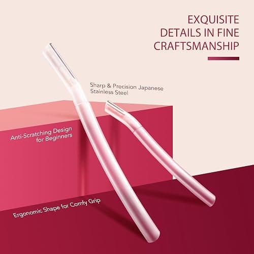 Dermaplane Razor for Women Face, (6 Count) Professional Dermaplaning Tool for Peach Fuzz, Facial and Eyebrow Hair Removal, Gentle Skin Exfoliation Blade thumbnail 4