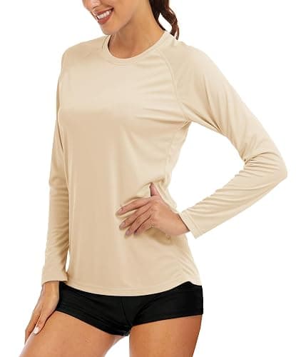 MAGCOMSEN Women's Long Sleeve Shirts UPF 50+ Sun Protection Shirts for Hiking Fishing Workout Rash Guard - Image 1