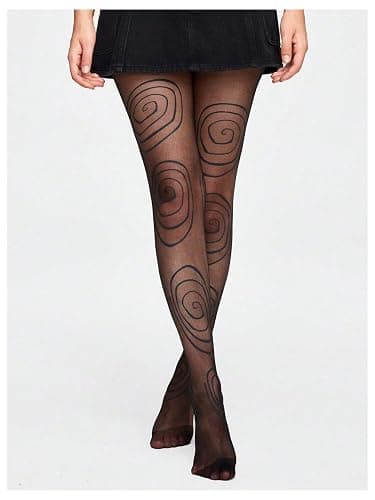 SHENHE Women's Patterned Tights Stockings Sheer Ultra Thin High Waist Pantyhose Stockings thumbnail 3