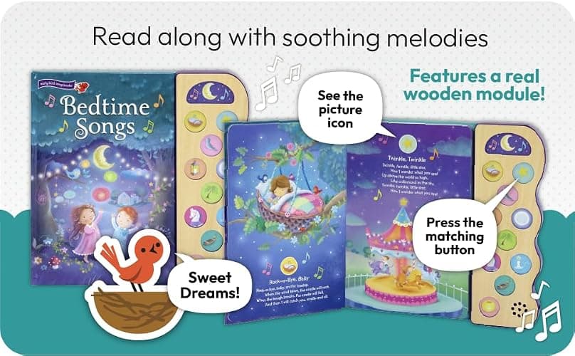 Bedtime Songs: 11-Button Interactive Children's Sound Book (Early Bird Song) thumbnail 2