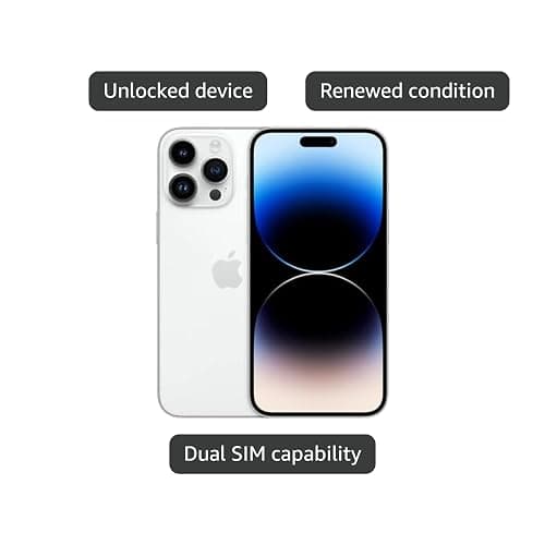 Apple iPhone 14 Pro Max, 128GB, Silver for AT&T (Renewed) thumbnail 4