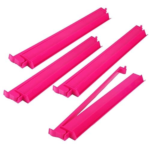 Pink Acrylic Mahjong Tile Racks with Pushers - Image 1
