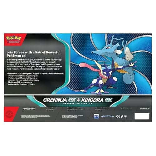 Pokemon TCG Greninja EX & Kingdra EX Special Collection Box - 8 Packs, Promo Cards thumbnail 4
