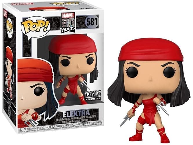 Funko Pop! Marvel 80 Years: Elektra (First Appearance) Exclusive Vinyl Figure #581 - Image 1