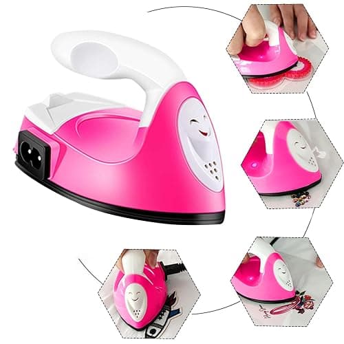 Mini Craft Iron Mini Iron Press,Mini Heat Press Machine for T Shirts Shoes and Hats Small Heat Transfer Vinyl Projects,Portable Travel Irons Mini Heat Press Crafting Craft Clothes thumbnail 4