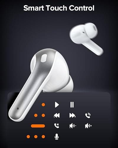 TAGRY Bluetooth Headphones True Wireless Earbuds 60H Playback LED Power Display Earphones with Wireless Charging Case IPX5 Waterproof in-Ear Ear buds with Mic for TV Smart Phone Laptop Computer Sports thumbnail 6
