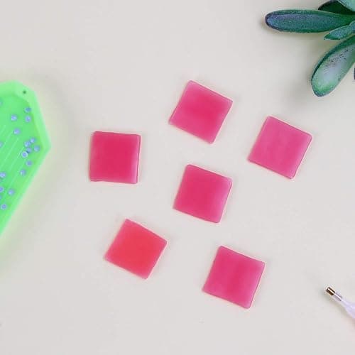 FEBSNOW 60Pcs Painting Glue Clay DIY Diamond Embroidery Wax Tool Set | Diamond Art Wax Pads, Red Color Putty, Wax Refills for Crafters, Diamond Art Painting Accessories and Tools thumbnail 7