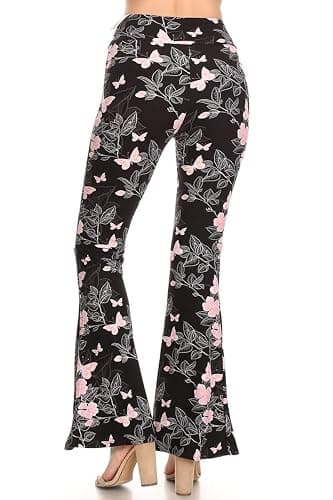 Leggings Depot Women's Ultra Soft Popular Printed Stylish Palazzo Pants BAT3 thumbnail 3