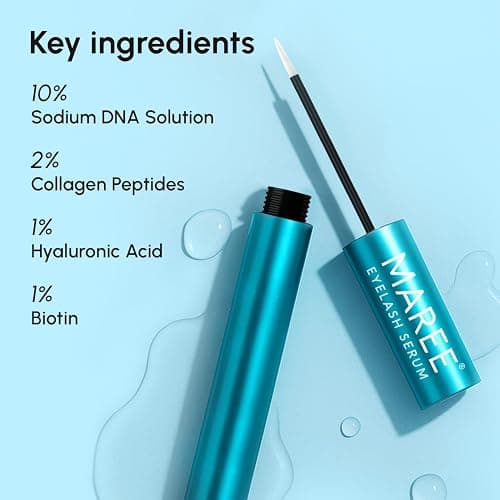 MAREE Eyelash Serum To Grow Lashes & Brows – Eye Lash Serum for Eyelash Growth Without Prostaglandin – Rapid Enhancing Lash Growth Eyebrow Boost Oil – Sérum De Pestañas Suero Para Pestañas Crecimiento thumbnail 3