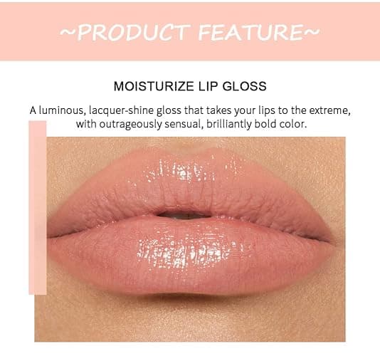 BANGFENG 6PCS Lip Oil Light Lipgloss Set, Moisturizing Hydrating Lip Glow Oil Lip Gloss Kit High Shine Lip Plumping Glass Finish Lip Gloss Liquid Lipstick for Women (Set B) thumbnail 5