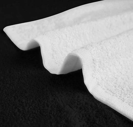 Avalon Towels Salon Towel - Black and White Hand Towels Bulk Pack of 24 - 100% Cotton Absorbent Spa, Facial & Gym Towel for Working Out - 16x27 Inches (Not Bleach Proof) thumbnail 3