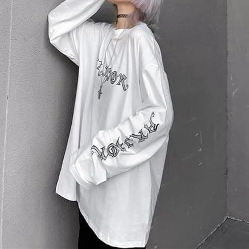 Gothic Cartoon Horror Graphic T-Shirt Women Character Print Loose Punk Japanese Pullover Top Harajuku Street Tees … thumbnail 3